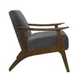 thumbnail image 3 of Lexicon Carlson Velvet Upholstered Accent Chair in Dark Gray, 3 of 6