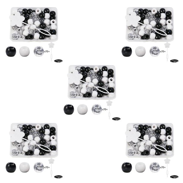 Jumpingount 70Pcs Hair Braiding Beads Hair Cuffs Braids for DIY Beard Necklace Wig Type2 NO2