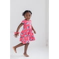 thumbnail image 2 of Bluey Toddler Girls French Terry Vestido de manga corta con Scrunchy Pink 4T, 2 of 8