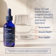 Trace Minerals Ionic Boron - Liquid Ionic Boron Supplement for Daily Health Support - Bone, Muscle & Connective Tissue Support - Healthy Mindset - Vegan & Gluten-Free - 2 fl oz (48 Servings)