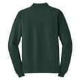 thumbnail image 6 of Yellow Rooster Men's Silk Touch Long Sleeve Polo T-Shirts Dark Green 4XL, 6 of 6