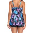 thumbnail image 4 of Traje de baño Tankini de 2 piezas para mujer, traje de baño estampado, camiseta sin mangas, pantalones cortos, traje de baño de fiesta en la piscina para playa de gran tamaño, 17112201252, 4 of 5