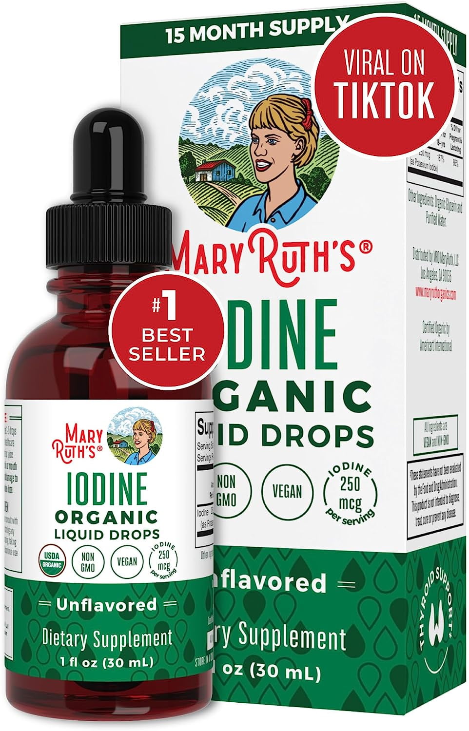 Potassium Iodide Iodine Supplement 1 Year Supply Iodine Drops