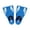 Blue 35 to 36, variant on Professional Flexible Diving Fin Comfortable Snorkeling Swimming Flippers Assistant Equipment for Underwaters Swimming