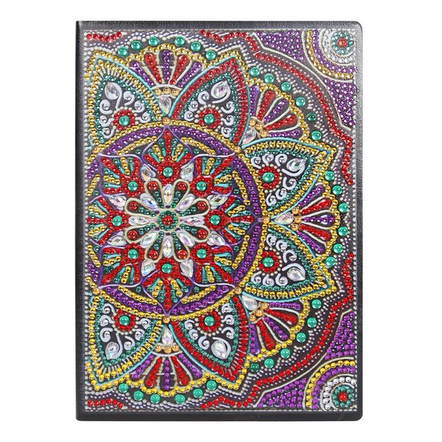 Cuadros Decorativos DIY Mandala pintura de diamante en forma especial 50 páginas A5 cuaderno útiles escolares JShteea Nuevos Originales