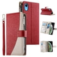 thumbnail image 2 of Funda cartera GANGXUN para iPhone XR , cuero PU con tarjetero, cremallera, correa de mano, soporte y protección 995°, 2 of 6