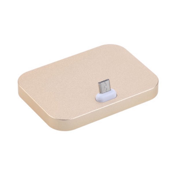 Soporte del adaptador de carga de la aleación de aluminio del teléfono de escritorio del teléfono de la oficina en casa del muelle del cargador micro USB del teléfono móvil Monstrate EL000533-02