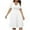 White, variant on lmcalzta Plus Size Summer Dresses for Women L-5XL Short Sleeve Knee Length Dresses Casual Loose Sundress