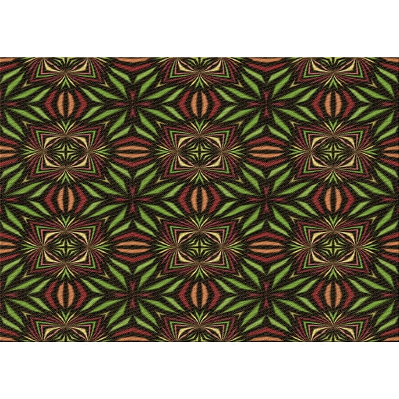 Ahgly Company Machine Washable Indoor Rectangle Transitional Oak Brown Area Rugs, 2' x 3'