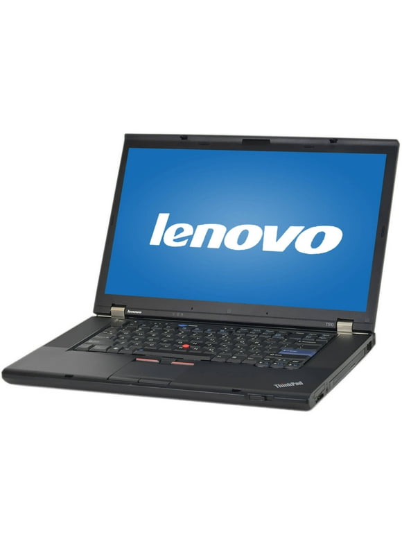 USED Lenovo Black 15.6" ThinkPad T510 Laptop PC with Intel Core i5-520M Processor, 4GB Memory, 250GB Hard Drive and Windows 10 Home