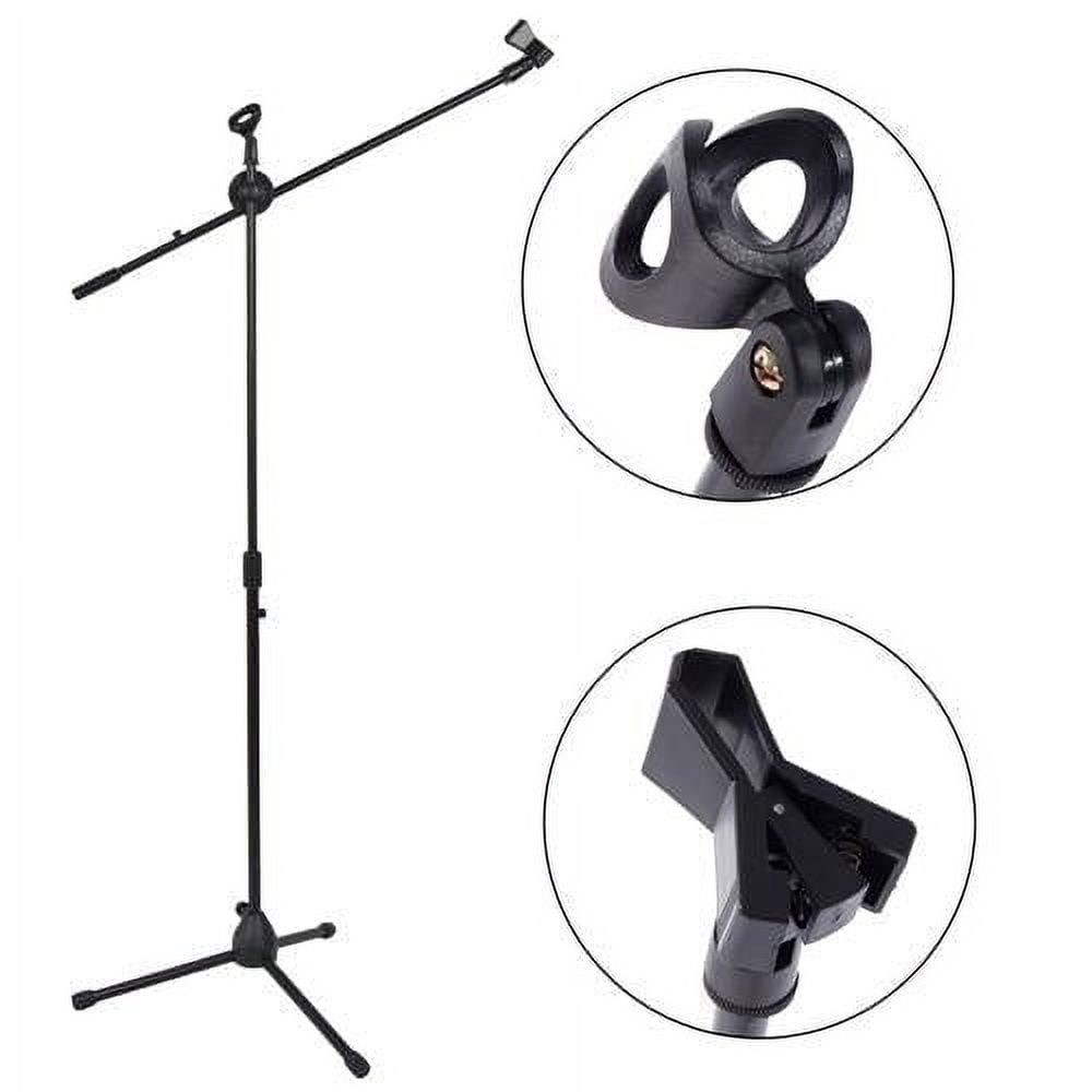Mr. Dj USA MS600PKG 2 Microphone Stands Adjustable Boom Stage