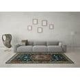 thumbnail image 3 of Ahgly Company Indoor Rectangle Persian Light Blue Traditional Area Rugs, 2' x 3', 3 of 4