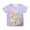 Purple, variant on Easter Themed Printed Casual Tee for Girls Short Sleeve Top Comfortable Daily Shirt Size:12-13 Years