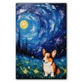 thumbnail image 3 of Cardigan Welsh Corgi Canvas Wall Art Colorful Pet Canvas Oil Painting Canvas Print Street Art Farmhouse Cattle Modern Artwork Living Bedroom Bathroom Home Office Decor, 3 of 4