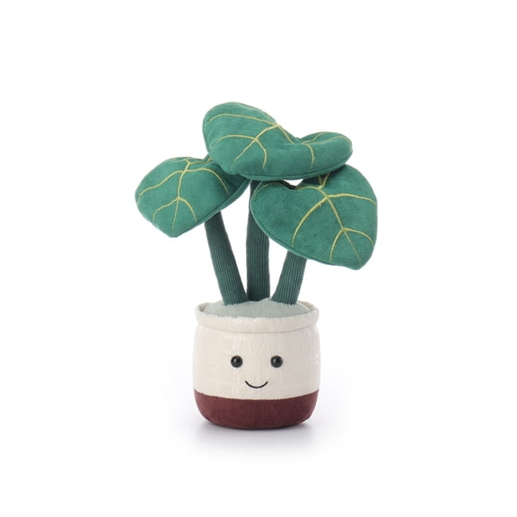 Apricot Lamb Potted Alocasia Plush Toy for Kids 10 Inches