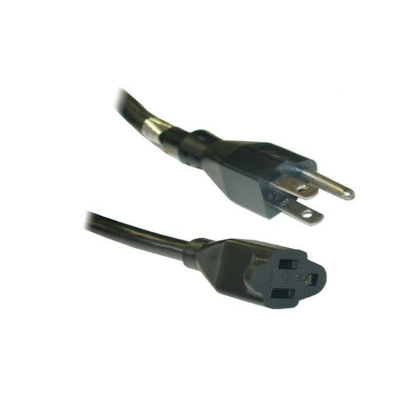eDragon Power Extension Cord, Black, SJT, NEMA 5-15P to NEMA 5-15R, 14 AWG, 3 Conductor, 15 Amp, 6 Feet