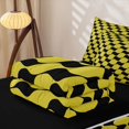 thumbnail image 5 of Erosebridal Geometric Swirl Zipper Full Size Comforter Sets with Fitted Sheet and 2 Pillowcases,Modern Minimalist Art Zipper Bedding Set For Boys,Black Reversible,4 Pieces, 5 of 7
