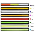 thumbnail image 4 of Speravity 10 piezas de luz de circulación diurna Universal para coche DC 12V 17cm parachoques delantero DRL lámpara decorativa tira automotriz Bombillas para automóviles Amarillo, 4 of 6