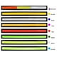 thumbnail image 4 of Kenally 10 piezas Universal de alto brillo coche luz diurna vehículo DC 12V DRL tira de lámpara automotriz azul hielo Type2 NO2, 4 of 6