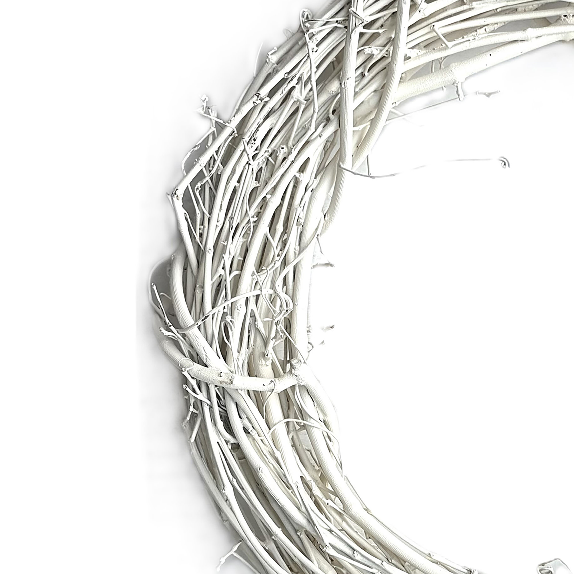 Kraft Lane: 18" Painted Grapevine Wreath - White - DIY Craft Projects, Handcrafted, In-Outdoor Decoration, Behr Paint, Seasonal-Holiday-Event-Home