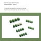 thumbnail image 2 of Parche de uñas de moda corta verde usable manicura falsa extraíble impermeable Diy, 2 of 2