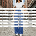 thumbnail image 3 of Womens Wide Leg Pants BWASD Casual Adjustable Tie Knot High WaistPalazzo with Pockets Loose Linen Pants Women Elegant Business Work Dress Trousers (Blue M), 3 of 9