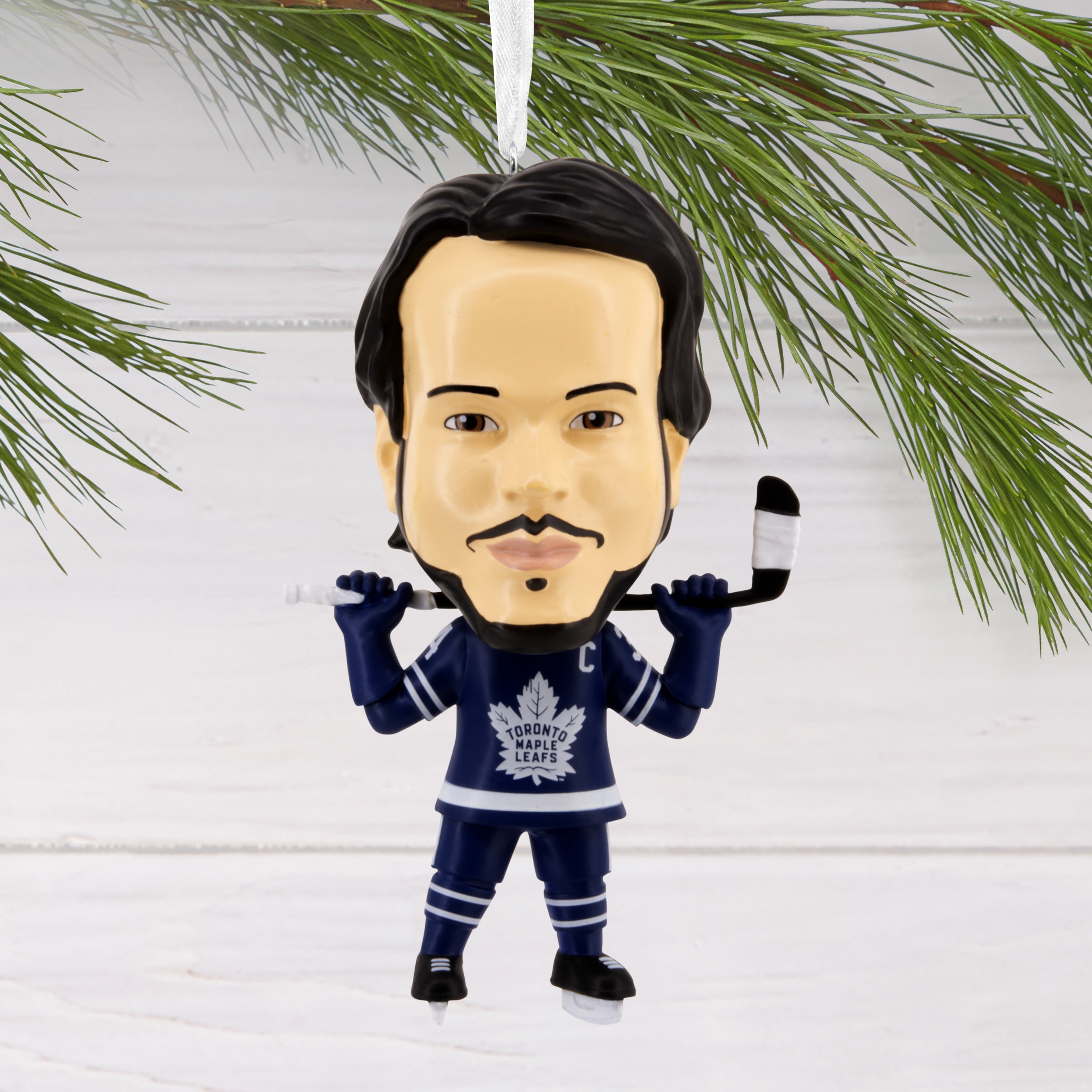 Décoration Hallmark de Noël, Auston Matthews, Les Maple Leafs de Toronto, LNH, à tête branlante