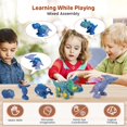 thumbnail image 4 of LingStar Dinosaur Toys for Kids, Magnetic STEM Dinosaur Roars & Lights Toy, with DIY Kit, 4 of 9