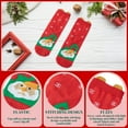 thumbnail image 4 of Hometravel Pair of Christmas Socks, Cute Cartoon Design Mid-Crew Socks, Holiday Themed Socks for Autumn Winter Warmth, Festive Footwear for Cold Weather, 4 of 6
