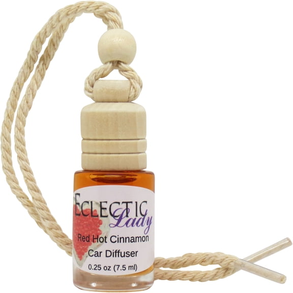 Red Hot Cinnamon Scented Car Diffuser by Eclectic Lady, 7.5 ml, Air Freshener, Premium Fragrance