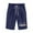 Navy, variant on MaFYtyTPR Shorts for Women Plus Size Women's Shorts Cotton and Linen Fashionable Printing Elastic Waist 5-inch Pants Drawstring 5-inch Shorts