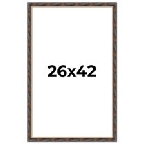 26x42 Frame Gold Real Wood Picture Frame Width 1.5 inches | Interior Frame Depth 0.5 inches |