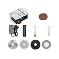 thumbnail image 1 of ZheElen Mini Table Saw 96W Electric Good Accuracy Slicer Small Slicing Tool Multifunctional Woodworking Lathe with Accessories R3/Luxury US Plug, 1 of 6
