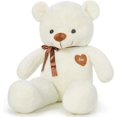 thumbnail image 1 of Lindo osito de peluche, muñeco osito grande blanco 80cm Sincero Electrónica, 1 of 1