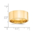 thumbnail image 3 of 14k Yellow Gold 10mm Standard Weight Flat Comfort Fit Wedding Band Size 11, 3 of 4