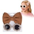 thumbnail image 7 of OJSFQUFP Childrens Sunglasses Headband Combo Set Baby Bubble Fabric Bow Hairband Sunglasses, 7 of 7