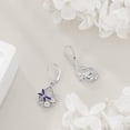 thumbnail image 3 of Dragonfly Drop Earrings for Women 925 Sterling Silver Daisy Leverback Earrings Dragonfly Jewelry Gift, 3 of 6