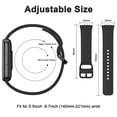 thumbnail image 3 of Étui en Verre+bracelet en Silicone pour Samsung Galaxy Fit 3 Couverture de Protection d'Écran pour Samsung Galaxy Fit 3 Bracelet Bracelet Rouge Vin pour Galaxy Fit 3, 3 of 6