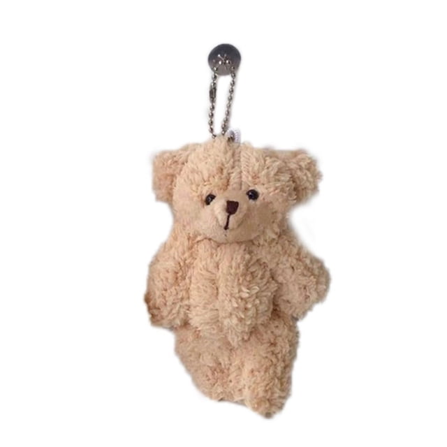 Colgante oso llavero colgante forma linda pequeño exquisito cómodo muñeco de peluche juguete para bolso de escuela ANGGREK Otros