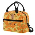 thumbnail image 3 of HUIACONG Capybara Orange Design Front Pocket Lunch Bag for Daily Use Travel, Comfortable Hand Feel Rugged Lunch Insulated Bag, 3 of 10