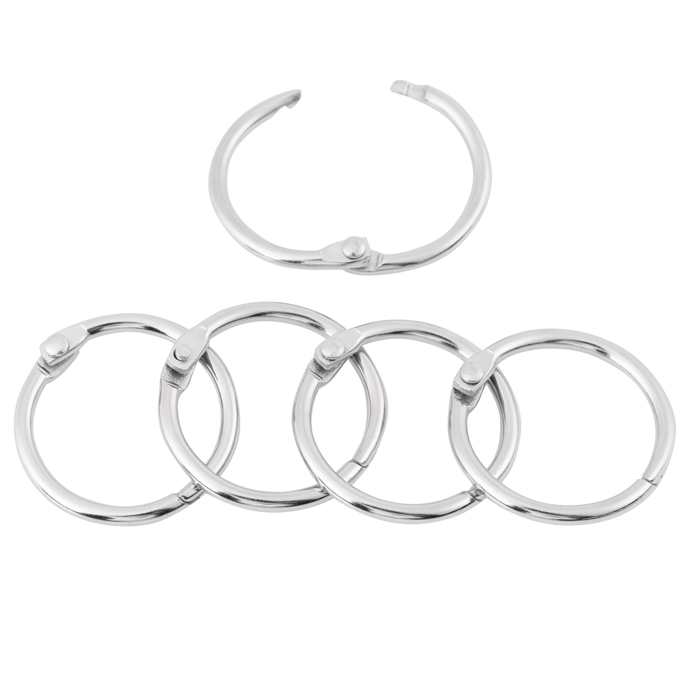 ROEOWENE 150 Anneaux De Livre Métal 25mm - Anneaux Reliure Articulés Pour Cahiers, Scrapbooking & Albums