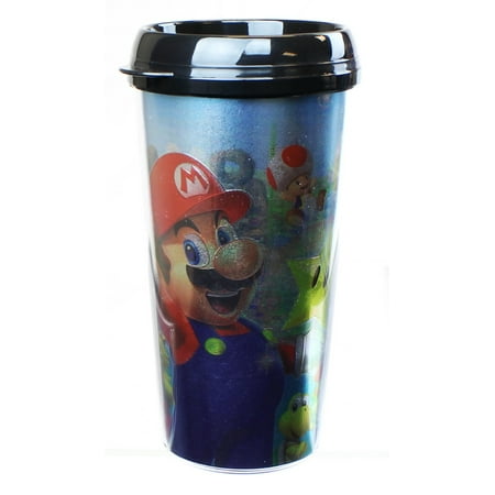 Large Travel Tin - Super Mario Party Foil Print 16oz Travel Mug