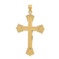 thumbnail image 4 of 14K Two-Tone Gold Charm Pendant Themed 50 mm 28 Crucifix, 4 of 4