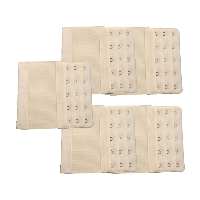 5 Pieces Flexible Bra Extender Comfortable 5 Hooks Elastic Bra Band Extension Free Size