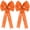 Orange, variant on Orange Burlap and Glitter String Fall Bows for Wreaths, Tree Toppers and Holiday Decor