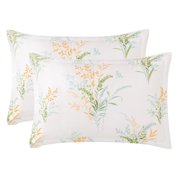 Unique Bargains 2 Pack Cotton Pillowcase Smooth Envelope Closure Wrinkle Resistant Queen Color A