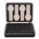 thumbnail image 3 of Caja de reloj portátil de 8 rejillas de cuero sintético con cremallera y organizador de almacenamiento para relojes de pulsera, 3 of 11