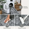 thumbnail image 4 of Haperlare Vintage Geometric Rugs for Living Room Washable Non Shedding Soft Area Rugs for Bathroom,9'x12',Grey Carpet, 4 of 7