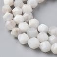 thumbnail image 3 of 1strand Natural White Crazy Lace Agate Beads Strands Star Cut Round Beads Faceted 6mm Hole: 1mm about 60pcs/strand 15.16 inch(38.5cm), 3 of 3