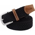 thumbnail image 2 of YooGuoGuo Braided Stretch Belts for Women,PU Leather Elastic Fabric Woven Webbing Belt, 2 of 4